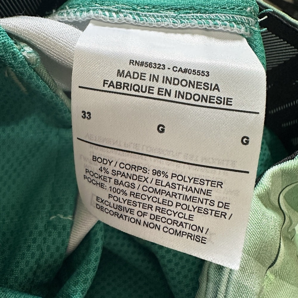 Nike Dri-Fit Golf Flex Plaid Shorts Mens Size 33 Green 100% Authentic CI9803-370 - Picture 5 of 6